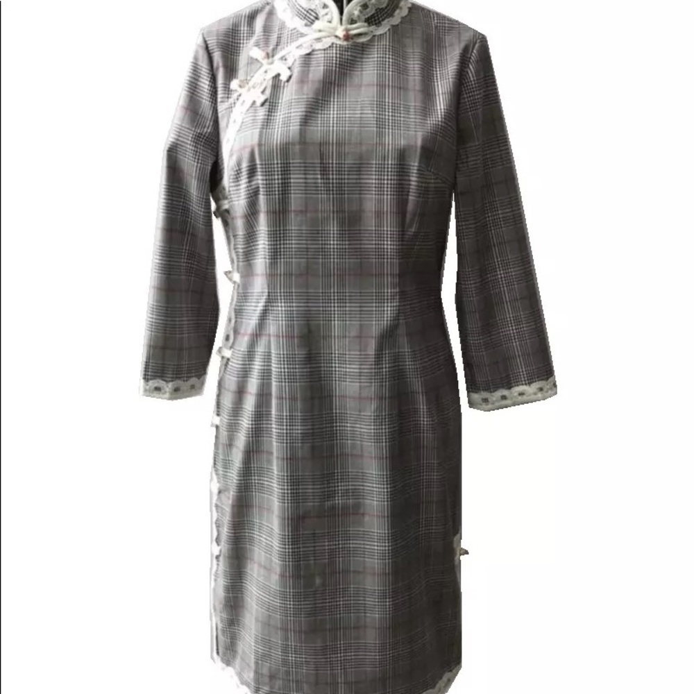 Chinese Cheongsam  white black girls women